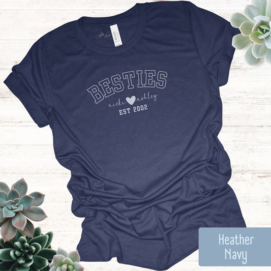 BESTIES T-Shirt Navy