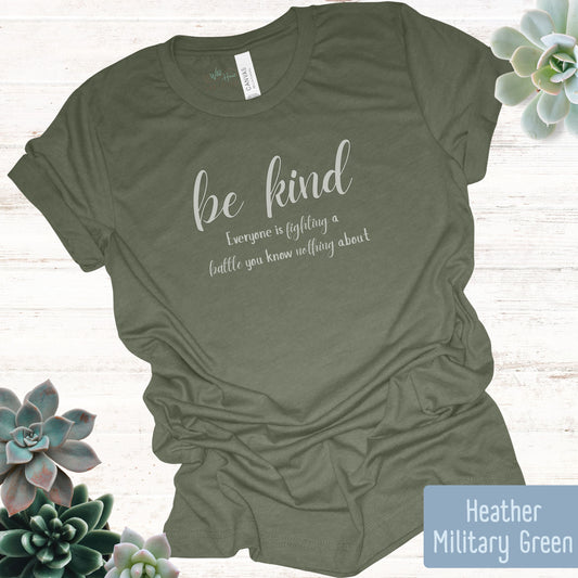 Be Kind T-Shirt Military Green