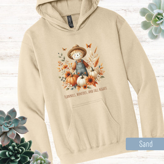 Flannels, Bonfires, and Fall Nights Hoodie