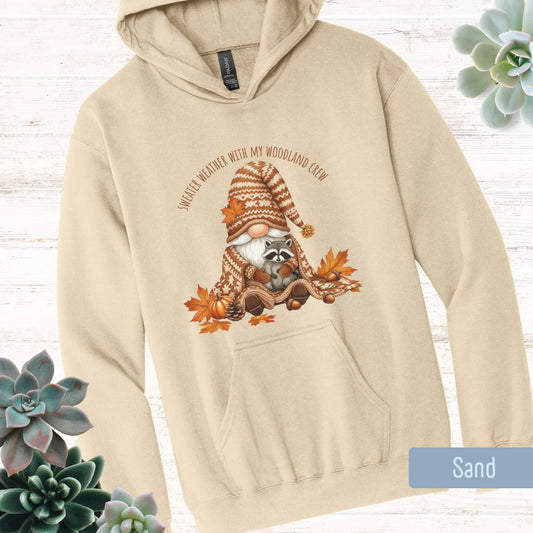Gnome and Raccoon Hoodie