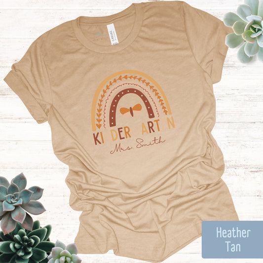 Custom Teacher Rainbow Tee