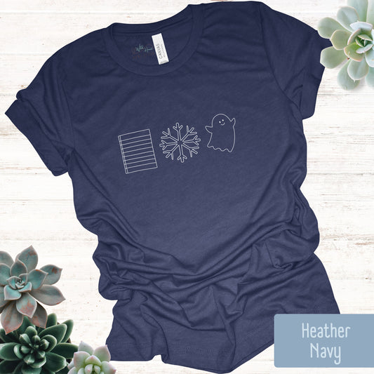 Paper, Snow, A GHOST Tee Shirt