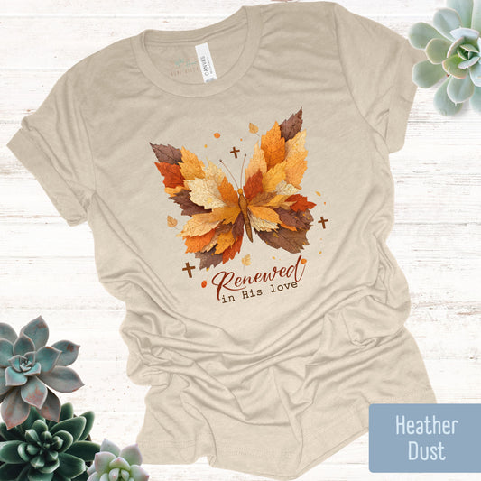 Renewed In His Love Autumn T-shirt